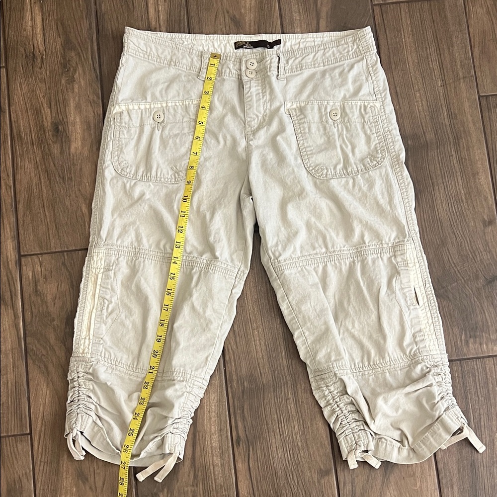 Prana Light Tan Cargo Capris - Picture 6 of 9